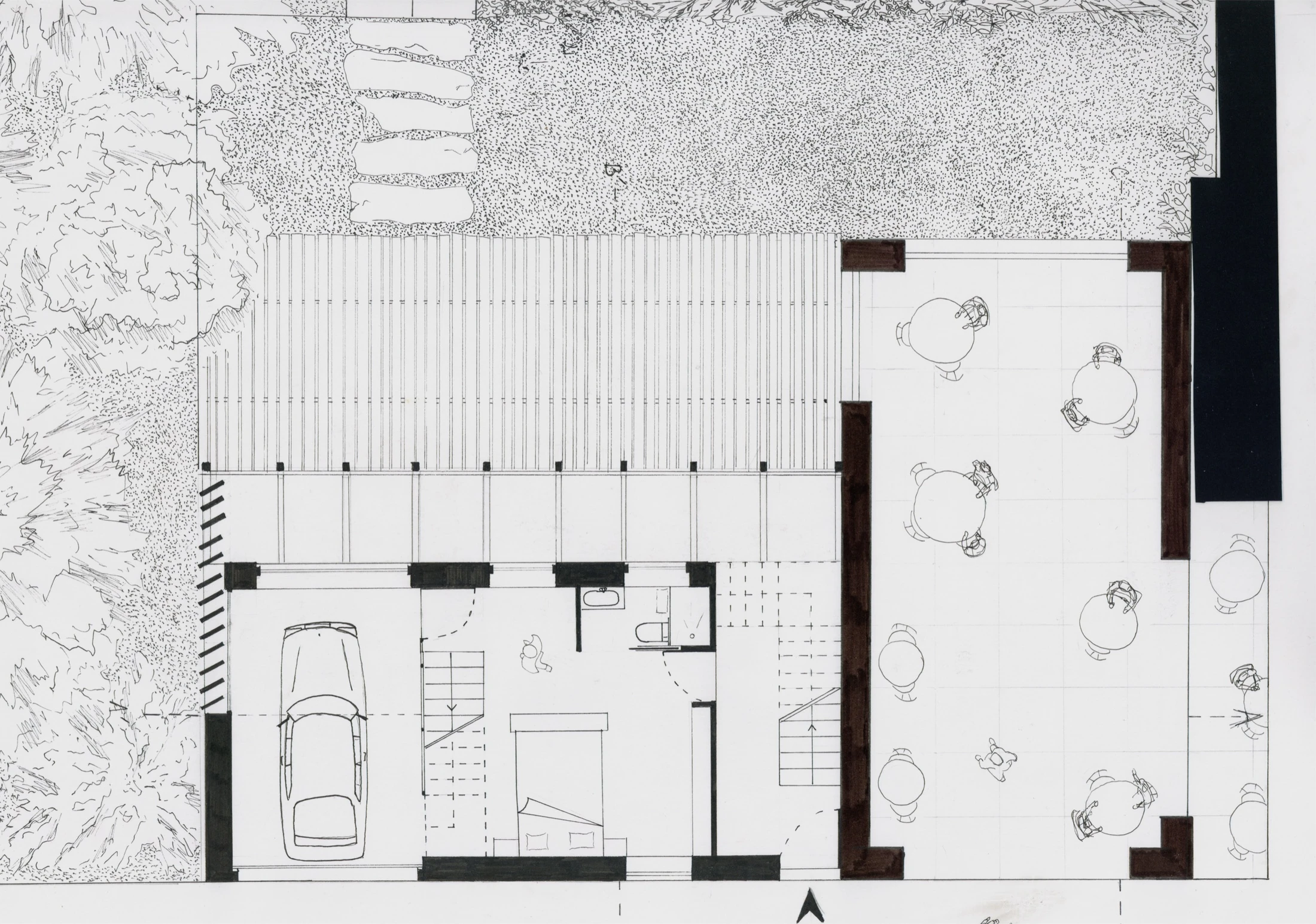 La Croisée — plan, accès et jardin