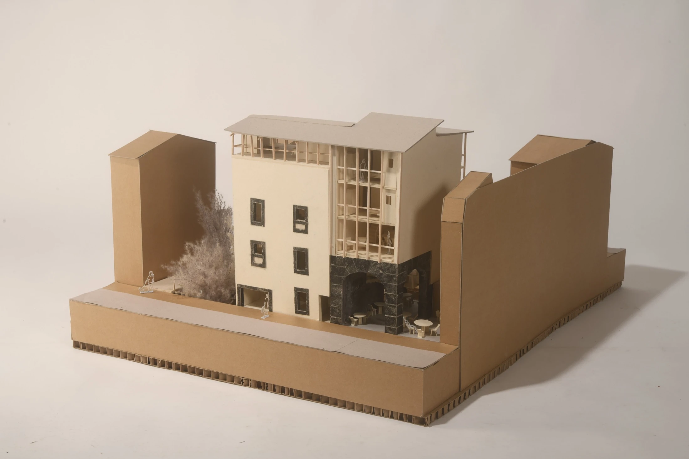 La Croisée — maquette et mitoyennetés