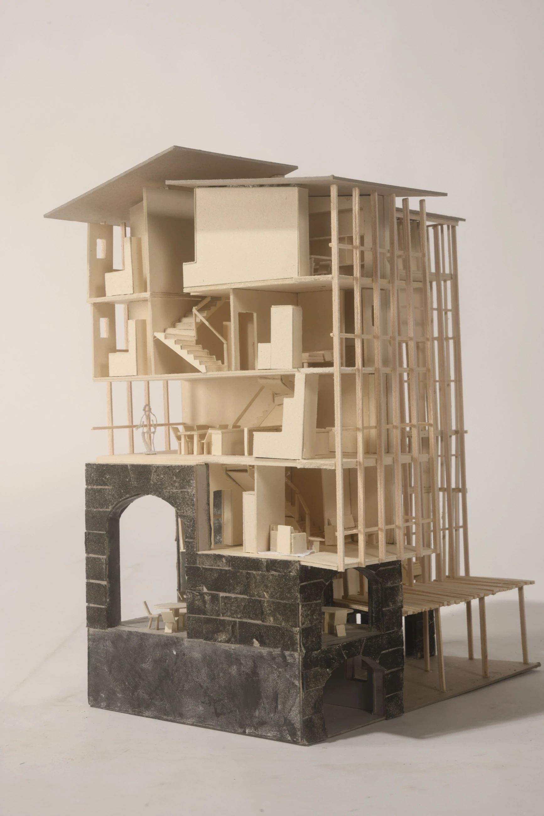 La Croisée — maquette finale, structure et volumes